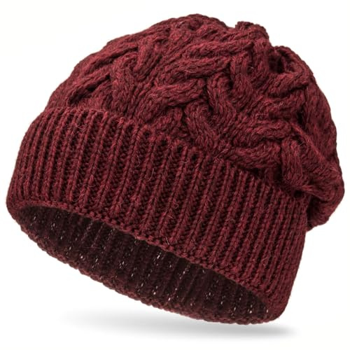HANSA-FARM | Weiche Damen & Herren Alpaka Mütze aus 100% Alpaka Wolle in +8 Farben - Hochwertige Winter Strickmütze/Beanie Wollmütze