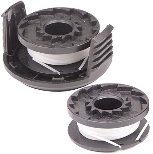 SPARES2GO 4m Cover Spool & Line for Qualcast N0F-GT-250/18-E GTLi18 Strimmer Trimmer (+ 1 Spare Spool)