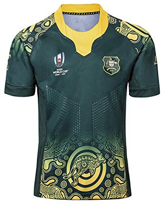 Ropa de fútbol, Camiseta Nacional de Manga Corta de Entrenamiento de la Copa Mundial de Aficionados, Camiseta de Rugby de la Copa Mundial de Australia en casa