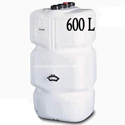 Suinga Quadratischer Tank für Benzin/Diesel, 600 Liter, Weiß, HDPE, 74x74x135 cm
