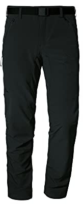 Schöffel Herren Pants Taibun M, funktionale Wanderhose, wasserabweisende und schnelltrocknende Outdoor Hose aus 2-Wege-Stretch, black, 52