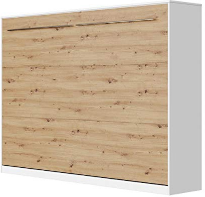 SMARTBett Schrankbett Standard 90x200 120x200 140x200 160x200 Bettschrank Wandbett Weiss/Wildeiche 140 Horizontal