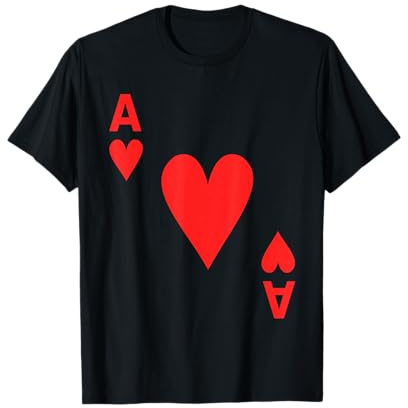 Herz Höchste Karte Kostüm Karneval Liebe Herzen Valentinstag T-Shirt