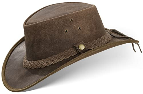 Black Forest Fox® Texas Western Reiten Cowboy Leder Hut