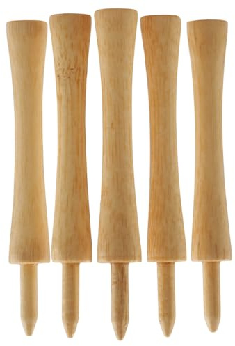 Castle Golf Tees aus Bambus, verschiedene Farben und Größen, umweltfreundliche und nachhaltige Golftees, 50 Stück