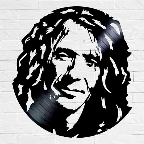 VINY WOODY Decoracion de pared de disco de vinilo rostro de Roberto Iniesta compositor, músico y escritor español