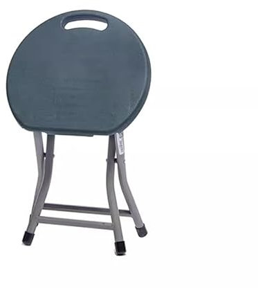 Taburete Plegable, Taburete Plegable de Plástico Portátil, Taburete Redondo Plegable con Asa for Pesca, Senderismo, Jardinería, Barbacoa (Color : B, Size : Small)