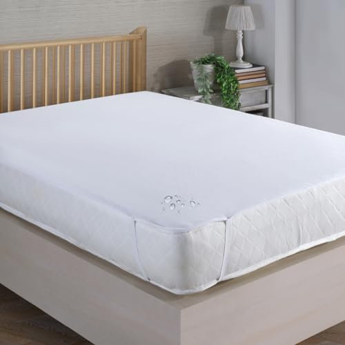 Nordqueen Matratzenschoner wasserdicht & atmungsaktiv aus Baumwolle bietet Matratzenschutz, Nässeschutz dient als Matratzenauflage, für Babys und Erwachsene, waschbar bei 60° (60X120 cm)