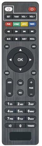 AULCMEET DVB-T2Sostituisci il telecomando adatto per adatto per Dcolor Full HD Scart TV Stick Riceve,È la migliore scelta di ricalcement per i tuoi vecchi o rotti telecomandi.