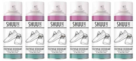 PNJB Footwear Deodorant Spray, Boot & Shoe Smell Remover,Foot Neutralizes Odor Sprays, Controls Moisture, Long-Lasting,250ml, (6PCS)
