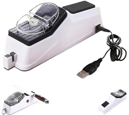 Surudoisharp Pro Aiguiseur de couteaux électriques Prosharpen avec 5 secondes pour affûtage rapide, aiguiseur professionnel multifonction avec couvercle de protection (1)