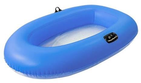 Aufblasbares Boot, transparentes Bodenfloß, 160 x 110 cm, schwimmende See-Lounge mit auslaufsicherem Material, geräumiges Design, ideal für Kinder, Erwachsene, Entspannung, , Freizeit