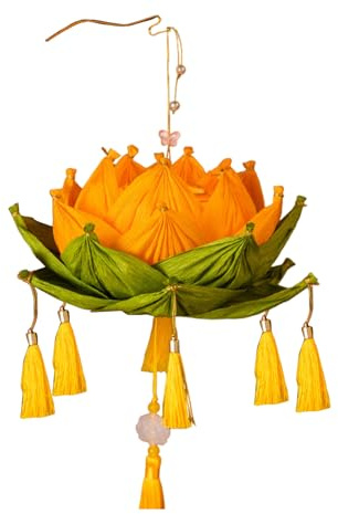 KHZen Fleur À Manches Artificielles À Main Arabier Lampe À Bougie À Fleurs Fleurs pour Le Festival Lune Décoration Mariage À Thème Asiatique