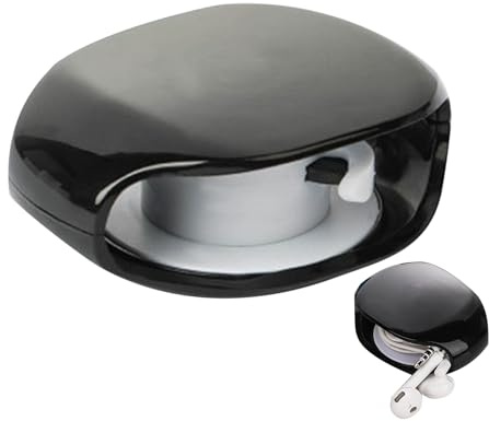 Avvolgicavo retrattile, organizer flessibile per cavi, piccola avvolgicavo orizzontale per caricabatterie USB, auricolari, lettori cuffie, tablet, casa, auto, viaggi