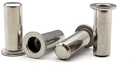 écrou rivet en acier inoxydable, Écrous à riveter à tête plate en acier inoxydable, scellés, plusieurs tailles, paquet de 50(M8)