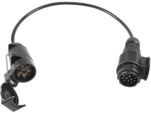 ETUKER Adapterkabel Anhänger, 13 poliger Stecker auf 7 poliger Dose 50 cm Anhänger 7 polig Verlängerungkabel Auto