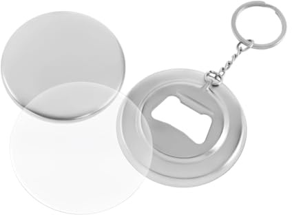 KAKAK 100 Pezzi di Materiale for Base Portachiavi apribottiglie 58 mm Parti Forniture for Macchina for la Produzione di Bottoni per Artigianato Personalizzato