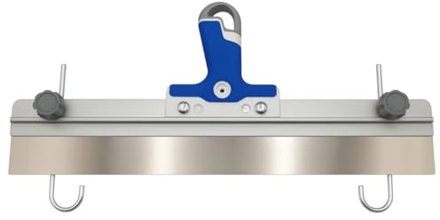 DEWEPRO Nivellierspachtel 600 mm – Spachtel für Bodenausgleichsmasse & Fließestrich – inkl. Adapter für Teleskopstange – Höhenverstellung 6–90 mm – 3K Softgriff – Edelstahlblatt rostfrei 0,5 mm