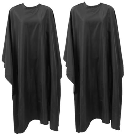 FRCOLOR 2 pezzi Mantelle Parrucchiere Impermeabili Mantello Barbiere Traspirante per Taglio Telo Protettivo Capelli per Uomo Donna Grembiule Salone Antipeli e Resistenti alle Macchie