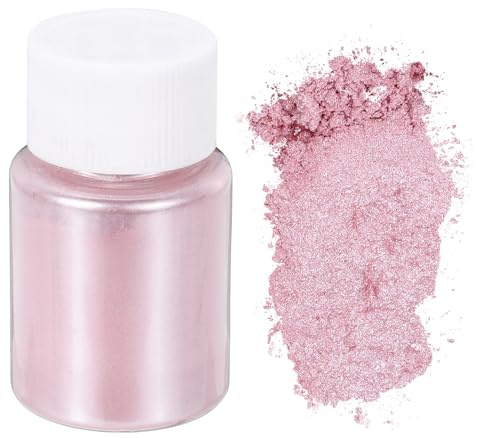 QUARKZMAN Mica Pulver 10g Kosmetik Grade Glimmerpulver 600 Mesh Mica Powder Epoxidharz Farbe Pigmentpulver für Gießharz Seifenfarbe Kerzenfarbstoff DIY Nagellack und Lipgloss Hellrosa | Natürliches Glimmerpulver, Epoxidharz Pigmente in Pulverform für Gießharz, Kerzenfärbefarbe