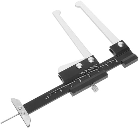 Alipis Brake Pad Thickness Gauge Measuring Tool Accurate Brake Disc Thickness Measurement for Cars Multifunctional Gauge and Discs