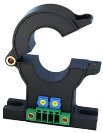QNDBK1-21 Hall Effect Current Sensor, Split Core Current Transducer, Current Transmitter with Terminal Block (AC 50A DC 5V PWR 24V)