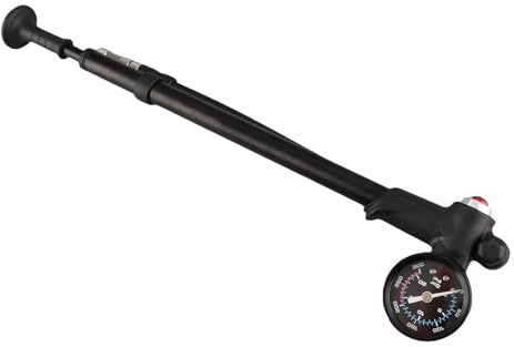 ERYUE Shock Pump 300PSI High Pressure Visual Dial Inflation Tube Aluminum Alloy Bike Pump for Front Fork, Mountain Bike, Road Bikes