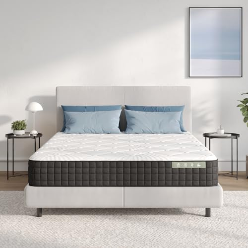 Avenco Materasso 140x200, Alto 20 CM, Materasso Singolo in Schiuma di Bambù, Tessuto Riempito con Gel Memory Foam Traspirante, Supporto Perfetto Si Adatta al Corpo e Migliora il Sonno