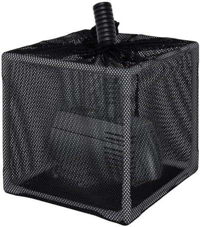 Lecreatekit Boîte de filtration de bassin avec technologie anti-encrassement, comprend un sac filtrant et un support pour pompe de bassin, élimination efficace des débris, plastique et tissu, 25,4 cm