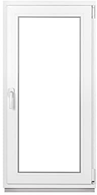 Framex Premium Kunststofffenster - Kellerfenster Weiß Argon Isoglas BxH: 400 x 1000 mm Garagenfenster/Gartenhaus Fenster BxH: 40 x 100 cm 2-fach Verglast Din Rechts Funktion Dreh Kipp Fenster