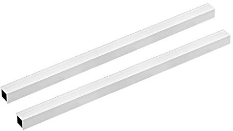 sourcing map 2 Stück Alu Vierkantrohr 15x15mm Alu Rechteckrohr Aluminium Profil Rohre 1mm Wandstärke Alurohr Quadratrohr Aluminium Gerade Rohr 300mm Länge 6063 Aluminiumrohre Aluprofil Rohr