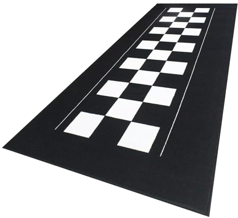 Bike It Teppich Biketek Check Flag Serie 4 Garagenmatte Motorradteppich