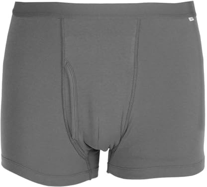 FILFEEL Wiederverwendbare Inkontinenzunterwäsche für Männer – Waschbare, atmungsaktive Boxershorts (Größe M, Grau)
