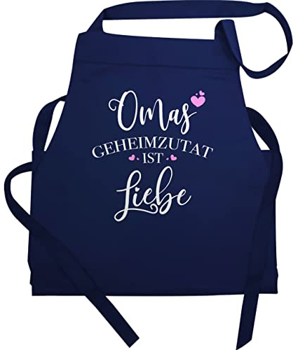 Shirtracer - Schürze - Oma Erwachsene - Omas Geheimzutat ist Liebe - Geschenk Omi Weihnachten Geburtstag