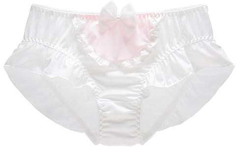ZooChest Slip Damen Nette Höschen Seiden Unterwäsche für Frauen Unterhosen Rüschen Hipster Panty mit Baumwollanteil Sissy Höschen