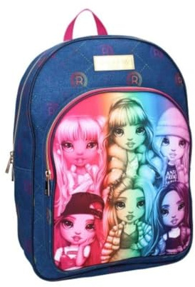 mybagstory Rainbow High - Mochila infantil infantil para niños y escuelas, guarderías, guarderías, mochila para niña, talla 43 cm, correas ajustables, rosa, S