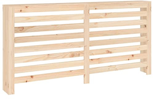 vidaXL Heizkörperverkleidung Lamellen-Design Heizungsabdeckung Heizungsverkleidung Heizung Abdeckung Heizkörper 169x19x84cm Massivholz Kiefer