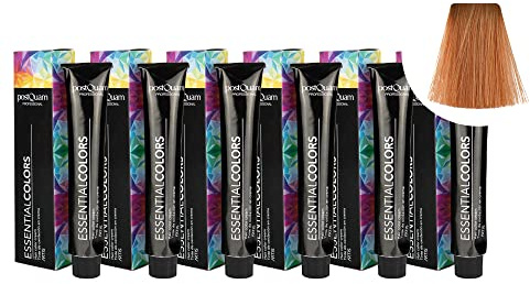 PostQuam - Pack de 6 Tintes de Peluqueria Profesional de Elevado Poder Cubriente | Tinte Permanente 100% Cobertura de Canas Garantiza Color Natural Uniforme y Duradero - Más de 90 Colores Disponibles