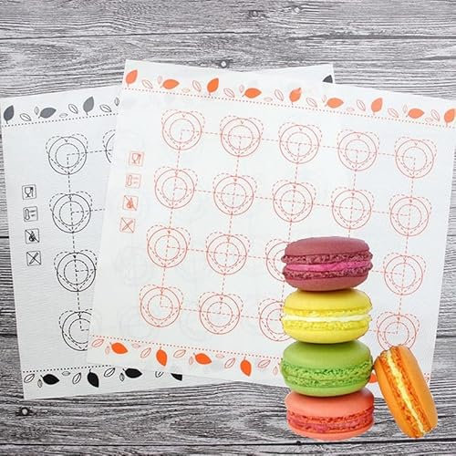 KUCOON 40 * 30 cm antiadhésif Macaron Silicone Tapis en Fibre de Verre Silicone pâtisserie Rouler pâte Tapis Feuille de Cuisson Plateau Doublure Tapis Cuisine Outil
