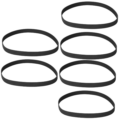 Hemobllo 6 Stück Ersatzriemen für Kassettenbandgeräte Plattenspielerriemen 5 Mm Breite 65 Mm Durchmesser für DVD Schwarzes Robustes Gummimaterial