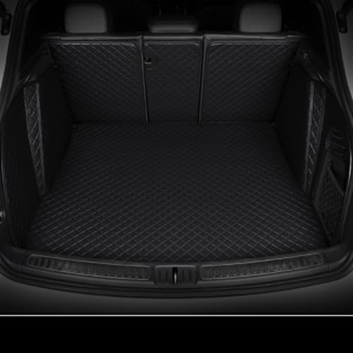 Kofferraummatten Für Golf Alle Modelle Für Golf 6 7 5 Für GTI Für Golf R Variant Cabrio Tour Plus Wagon Stamm Matten Kofferraumschutzmatte (Farbe : All Black)