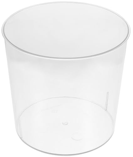 IMIKEYA Durchsichtige Blumenvase Aus Kunststoff Runder Blumeneimer Aus Kunststoff Eiskübel Aus Bruchsicher Durchsichtige Blumenvase Als Tafelaufsatz Für Tische Weiß