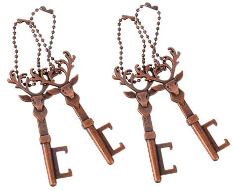 Cabilock Juego De 3 Abridores De Botellas Navideños De Aleación De Zinc Con Forma De Ciervo Herramienta Decorativa Para El Hogar Y El Coche 4 Unidades X 3