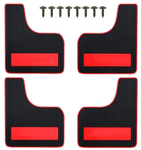 MODADA Parafango Parafanghi Universali Rally Splash Auto Guardie Parafanghi Paraspruzzi Viti Accessori Auto SUV 4mm Anteriore Posteriore Set Gomma Sport Auto Paraspruzzi