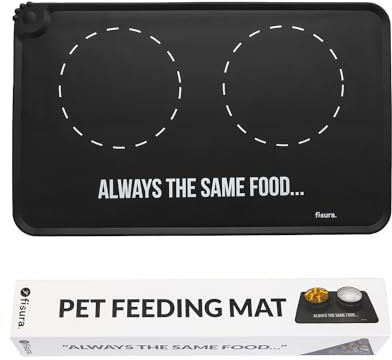 Fisura – Tapis de gamelle Dog Bar. Tapis en Silicone pour gamelle Original. Tapis de gamelle antidérapant et imperméable. 49,5 centimètresx 26,5 centimètres.