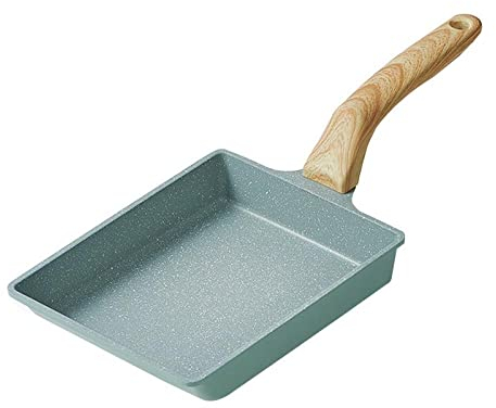MYVVKIA ,Casseruola Padella per Uova Fritte Pancake Pentola da Cucina Padella Quadrata per Uova Fritte Padelle in Lega in Stile Giapponese Padella Wok