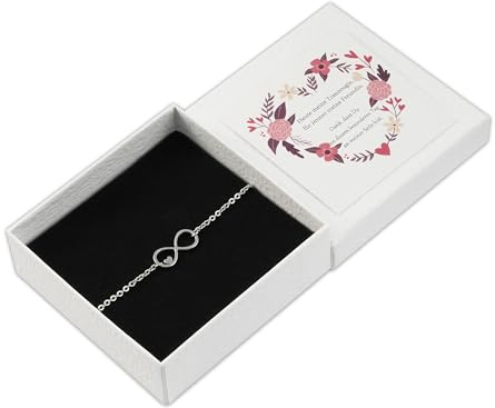 SHIEAGLELD Brautmutter Armband, Brautmutter Geschenk mit Herz Armband und Karte - Heute Bin Ich Eine Braut, Morgen Eine Ehefrau, Aber für Immer Deine Tochter - Hochzeit Geschenkidee Braumutter
