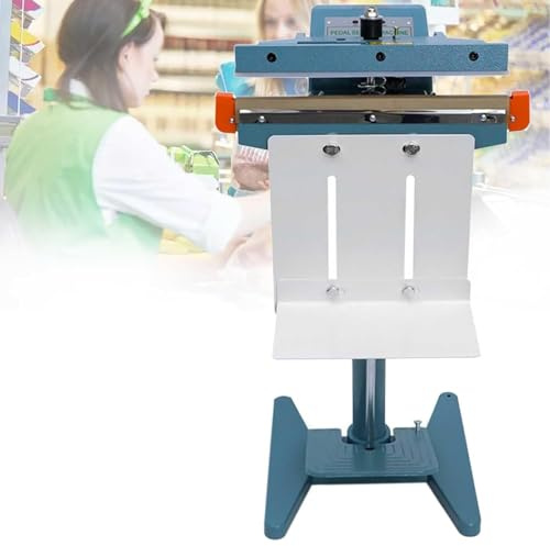 Double Heating Impulse Sealer Manual Plastic Poly Bag Heat Sealing Machine Closer Kit - Commercial Foot Pedal Heat Sealer Machine for Industrial Use