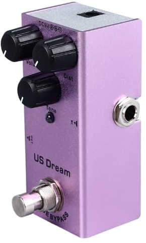 E-Gitarren-Effektpedal, Tragbares Multiple Digital Delay-Effektpedal, Präzises Chorus-Gitarrenpedal für Performance (US-Traum(04