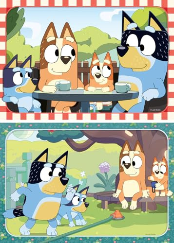 Ravensburger Puzzle Bluey Familienzeit - 2x12 Teile Puzzle ab 3 Jahre | 2x12 Teile Bluey Puzzle, Kinderpuzzle ab 3 Jahre, Ravensburger Qualität